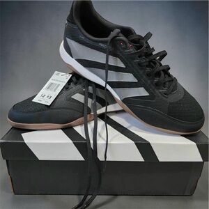 Adidas Black and White Indoor Shoes